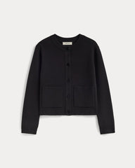 womens-crew-cardigan-cotton-black | alt