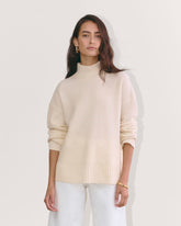 womens-wool-cashmere-honeycomb-funnel-sweater-bone | primary