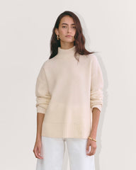 womens-wool-cashmere-honeycomb-funnel-sweater-bone | primary