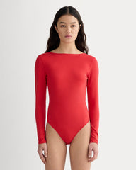 womens-form-ballet-bodysuit-classic-red | primary
