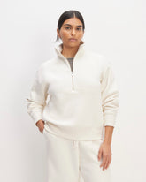 womens-retrack-half-zip-sweatshirt-bone | primary