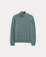 mens-cashmere-quarter-zip-sweater-denim-blue | alt