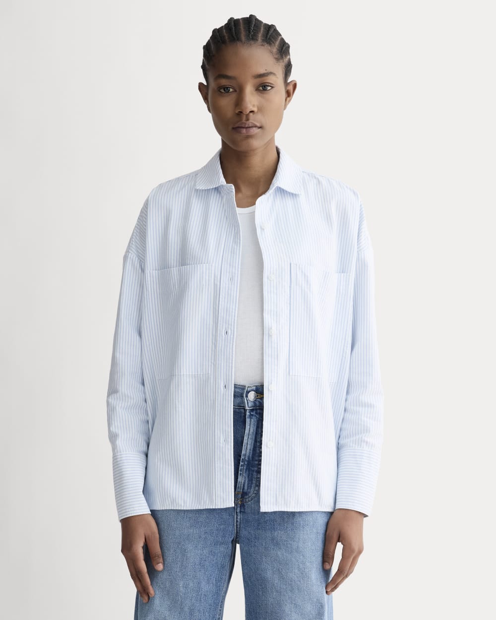 womens-boxy-oxford-white-blue | primary