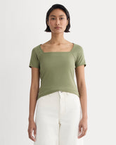 womens-form-square-neck-top-lichen-green | primary