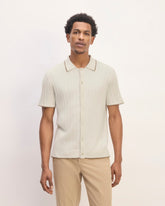mens-no-sweat-button-down-polo-heather-canvas | primary