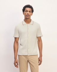 mens-no-sweat-button-down-polo-heather-canvas | primary