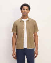 mens-no-sweat-button-down-polo-dark-camel | primary