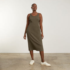 womens-ribbed-tank-dress-beech | primary