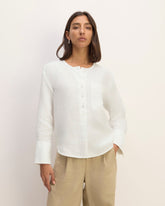womens-linen-popover-shirt-white | primary