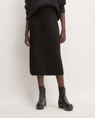 womens-organic-cotton-sweater-midi-skirt-black | primary