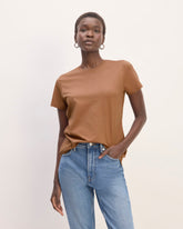 womens-organic-cotton-slim-crew-tee-cocoa-brown | primary