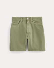 womens-a-line-denim-short-neutral-oil-green | alt