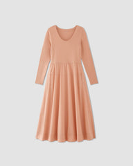 womens-long-sleeve-riviera-dress-blush-pink | alt