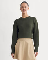 womens-organic-cotton-crew-sweater-dark-green | primary