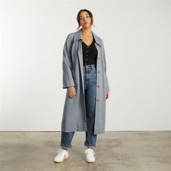 womens-gathered-mac-trench-smoke | primary