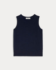 womens-cashmere-classic-sweater-tank-navy | alt