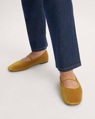 womens-leather-day-mary-jane-golden-velvet | alt