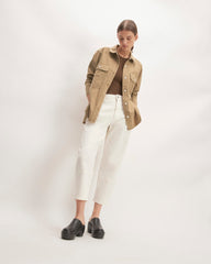 womens-cotton-flannel-shirt-heathered-dark-khaki