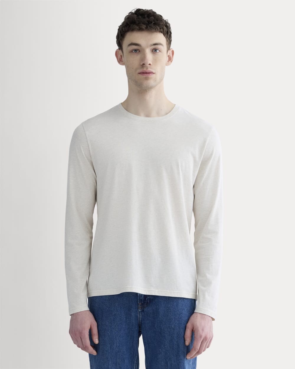 mens-essential-organic-ls-tee-uniform-heathered-oat | primary