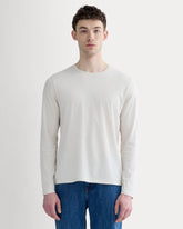 mens-essential-organic-ls-tee-uniform-heathered-oat | primary