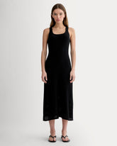 womens-crochet-tank-dress-black | primary