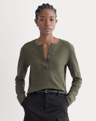 womens-boxy-henley-in-cozy-waffle-heather-beech | primary