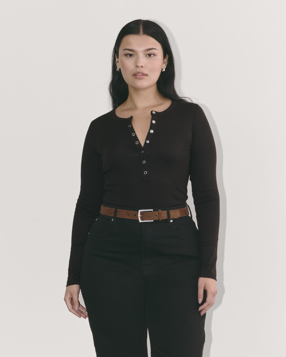 womens-pima-rib-long-sleeve-henley-black | primary