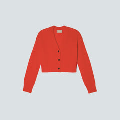 womens-alpaca-v-neck-cropped-cardigan-red-orange