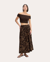 womens-supima-pull-on-maxi-skirt-black-cocoa-floral | primary