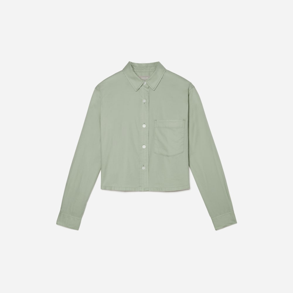 womens-silky-cttn-cropped-shirt-laurel | alt