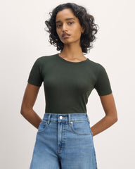 womens-supima-micro-rib-ss-crew-scarab | primary