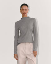 womens-funnel-neck-cotton-cashmere-heather-charcoal | primary