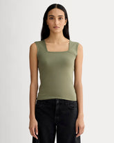 womens-form-square-neck-tank-lichen-green | primary