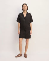 womens-linen-ss-shirt-dress-black | primary