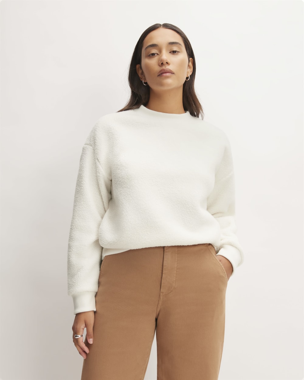 womens-renew-fleece-oversized-crew-bone | primary