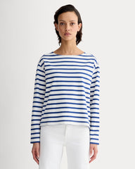 womens-modern-breton-tee-bone-mazarine-blue | primary