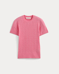 womens-cable-crew-in-cotton-cashmere-deep-pink | alt