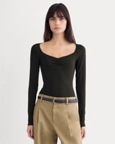 womens-sweatheart-neck-top-in-butterluxe-black | primary