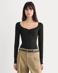 womens-sweatheart-neck-top-in-butterluxe-black | primary