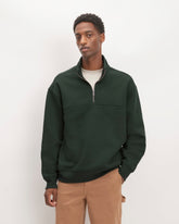 mens-renew-fleece-half-zip-scarab | primary