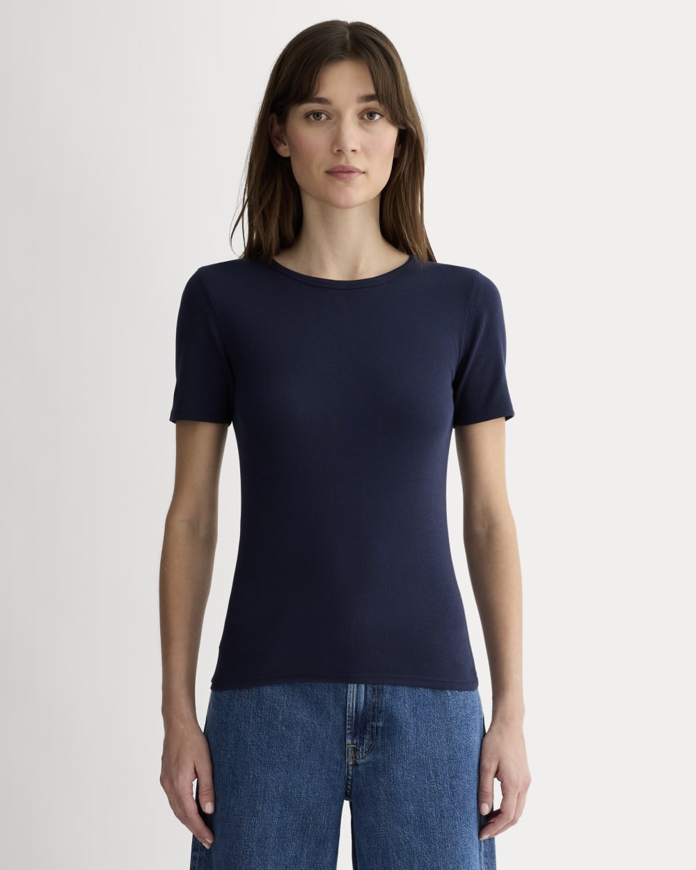 womens-supima-micro-rib-crew-navy | primary