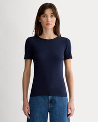 womens-supima-micro-rib-crew-navy | primary