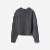 womens-texture-cotton-crew-hthr-charcoal | alt