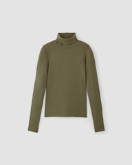 womens-supima-rib-turtleneck-kalamata | alt