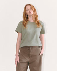 womens-organic-cotton-box-cut-tee-sage-green | primary