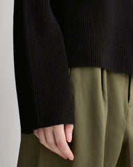 womens-slouchy-funnel-neck-cotton-black