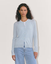 womens-cashmere-classic-crew-cardigan-sky-blue | primary