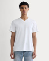 mens-essential-organic-v-tee-uniform-white | primary