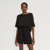 womens-satin-relaxed-tee-black | primary