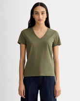 womens-organic-cotton-slim-v-neck-tee-kalamata | primary